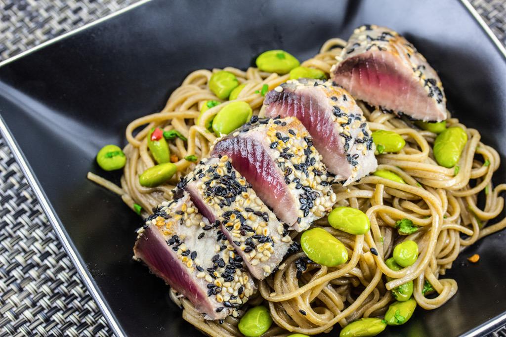 Swimming in this #MenuMonday is the #succulent #SearedSesameCrustedTuna from #ThisWeeksDelivery! #NomNom #Gainesville