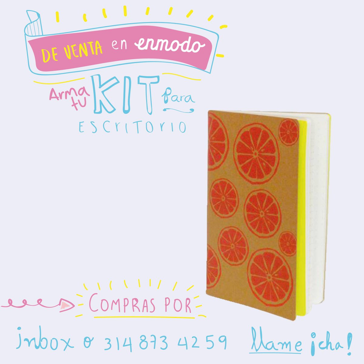 _enmodo's tweet image. ¡En #Enmodo puedes anotarte una! arma tu kit &amp;gt; LIBRETA + PLANTA.