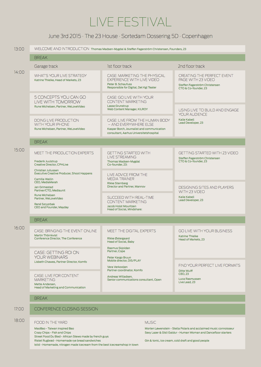 rasmusskjoldan's tweet photo. Yay! I'll be speaking about #contentstrategy at the @23video live festival tomorrow. Looking forward to it! https://t.co/57SA7OEQtN
