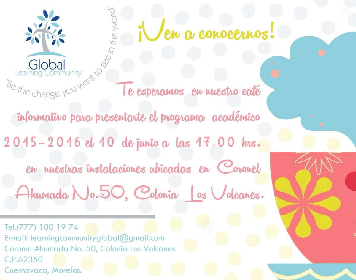 globallearcom's tweet photo. ¡Los esperamos! http://t.co/VH53nL47b8