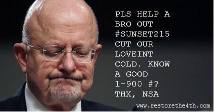 RestoreThe4thMA's tweet photo. It's getting hard out there for an #NSA agent. #loveint #Sunset215 http://t.co/Y7dH69912t