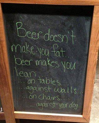 Beer makes you lean.  #VillageBrews