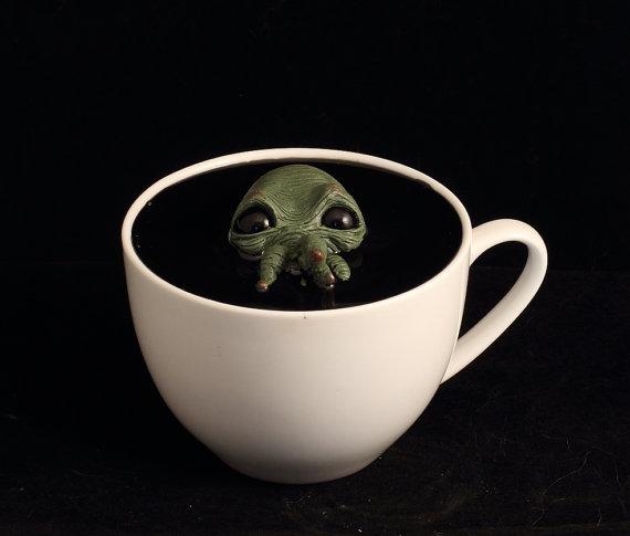 #Cthulu is coming for you! Is there a better way to enjoy your coffee or tea than this cup made by <a href="/VoodooDelicious/">Michael Palmer-Cryle</a>?