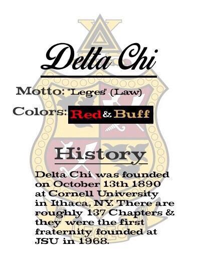 Each week during June, we will highlight 2 of our IFC Organizations. We will begin with <a href="/DeltaChiJSU/">Delta Chi @ JSU</a>. #GoGreekJSU