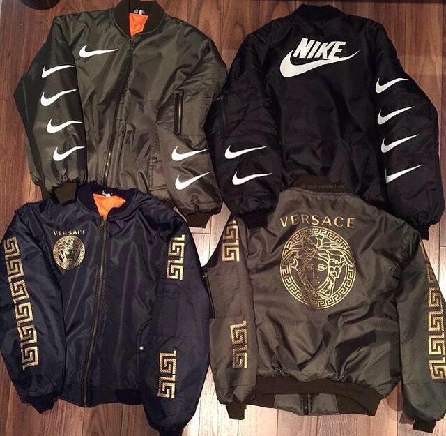 nike alpha industries bomber jacket