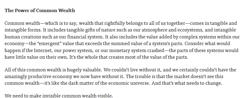 scottsantens's tweet image. "Common wealth—it’s like the dark matter of the economic universe."-@PeterBarn onthecommons.org/magazine/we-ne… #basicincome