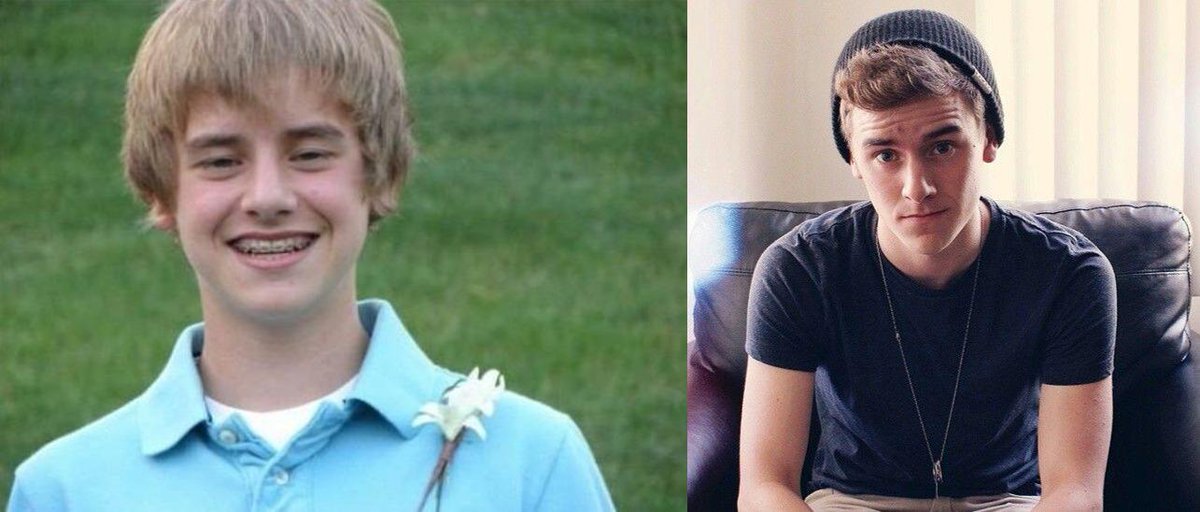 ThenAndNowPic's tweet photo. Connor Franta - Then and Now @ConnorFranta http://t.co/WGMXTgeqgQ