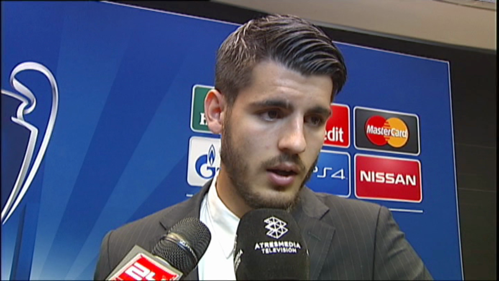 Morata:"Me siento orgulloso de ser español y si gano la Champions sacaré mi bandera de España"▶bit.ly/1Q0xNFD