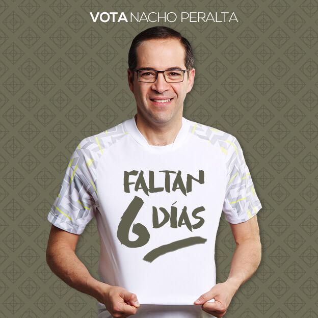 JIPS2015's tweet photo. Falta un día para que falten cinco días para votar por Nacho Peralta... http://t.co/HrFFwxmeo3