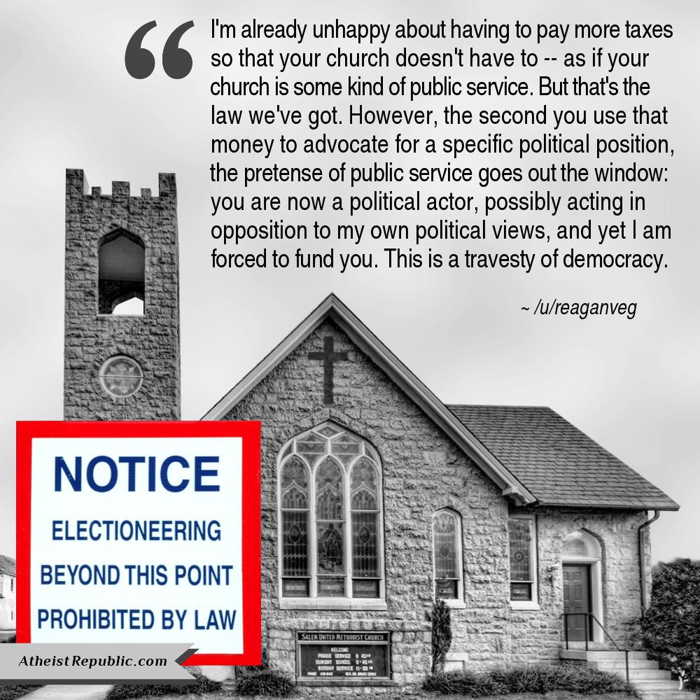 Sam_BTT's tweet photo. (Via @AtheistRepublic)
#atheism #atheist #atheistrollcall #atheistsforequality #TaxTheChurch #democracy http://t.co/46mnN7EiN6