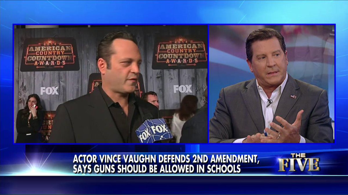 .<a href="/ericbolling/">🇺🇸 ERIC BOLLING 🇺🇸</a>: Vince Vaughn "is 100% right" about how mass shootings seem to occur in 'gun-free zones.' #TheFive