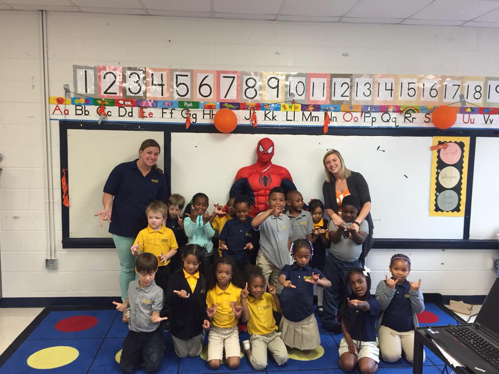 EEPTexas's tweet photo. A great last day of school making ice cream, Spider-Man visit, and way too many hugs. We had a great year in Texas! http://t.co/YIvFzc6UVW
