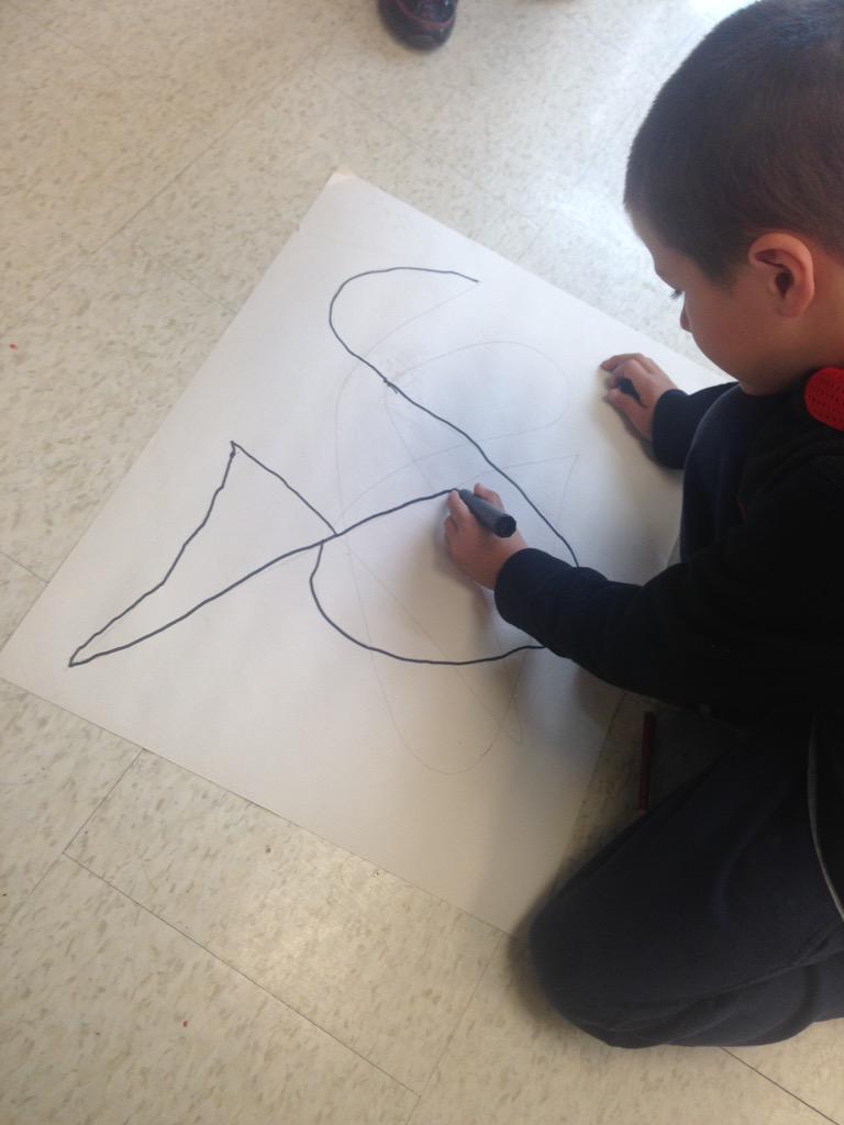 MrsMillersRoom's tweet photo. Scribble art with spelling? So much fun. Stay tuned for finished results #IntegrateEverything http://t.co/KFZTtONDCk