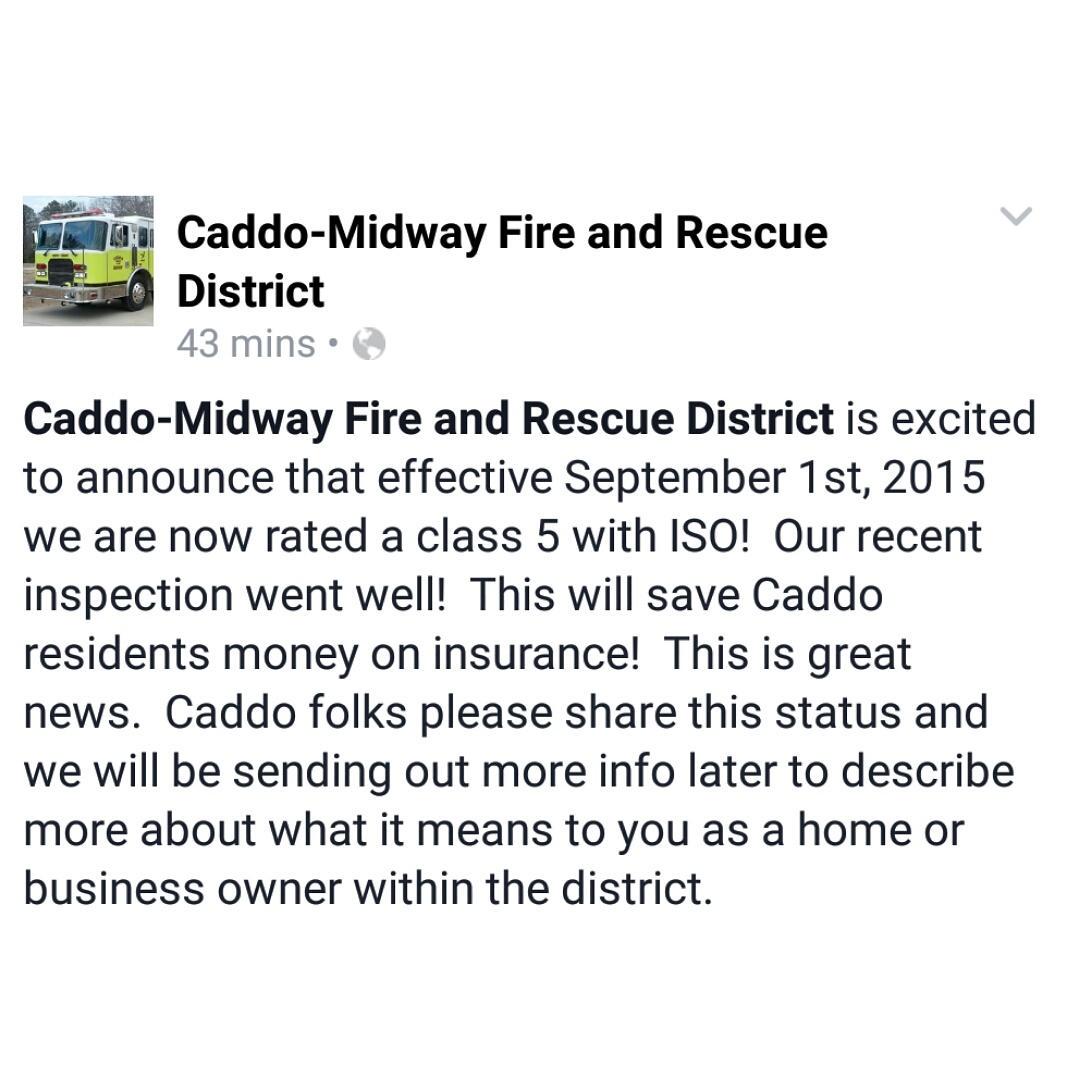 CaddoFire's tweet photo. Great news from CMFD! http://t.co/fWjzj7HLCy