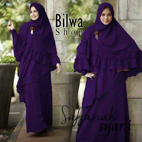 Set syari saffanah 2in1 95rb bhn spandex Fit to L (maxi lgn pjngaopas
