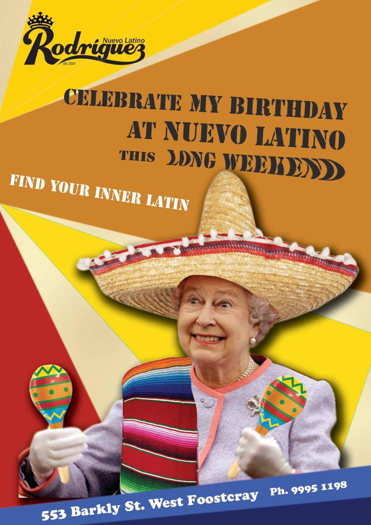 mikeperso's tweet image. This image seriously made my morning! #Latino #food #MelbsWest #footscrazy #Royals #Queensbirthdayweekend #birthday