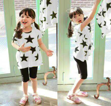 St Star Kid White 50rb Bhn spandex muat 4 ampe 6taun (trgntung anak)