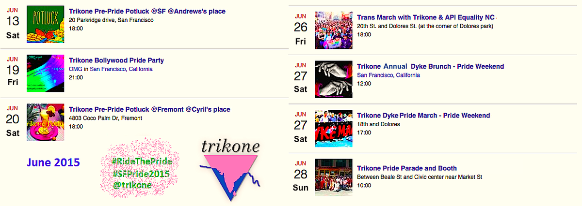 trikone's tweet photo. FunEvnts @SFPride JuneMonthCalndr gogle http://t.co/KUXkEzElVX &amp; FB http://t.co/P2TwPZF8ul #RideThePride #SFPride2015 http://t.co/UDN8PMqxG5