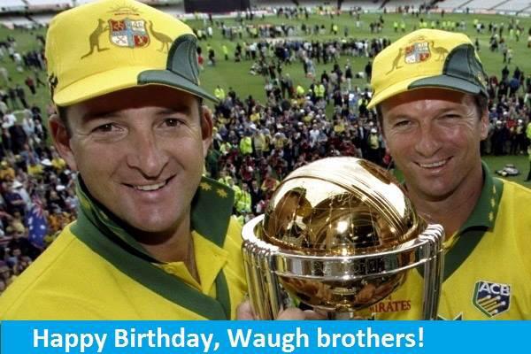 Happy Birthday Steve Waugh & Mark Waugh greatest pair & brothers to play Cricket. (pic.Courtesy ) 