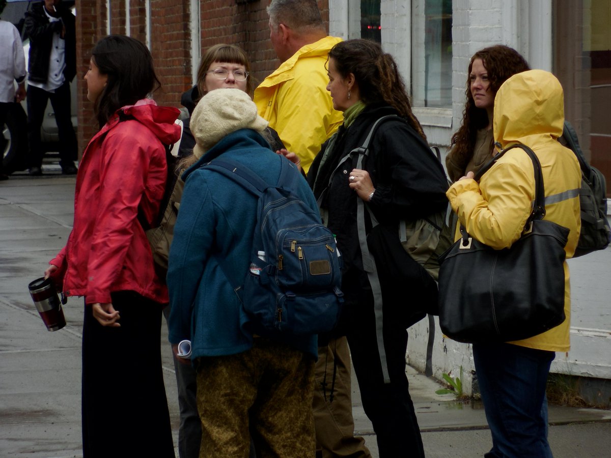 VTFoodFarmEd's tweet photo. "Where is Skinny Pancake?" #SummerStudyTour group between study sessions @ Agency of Ag and VT Sustainable Jobs Fund. http://t.co/IGriRlTuwT