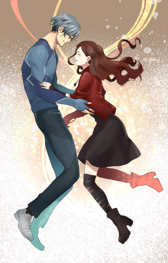 <a href="/TheWitchScarlet/">Scarlet Witch</a> <a href="/Speedy_Silver/">Pietro Maximoff</a> The Twins, Brother And Sister.