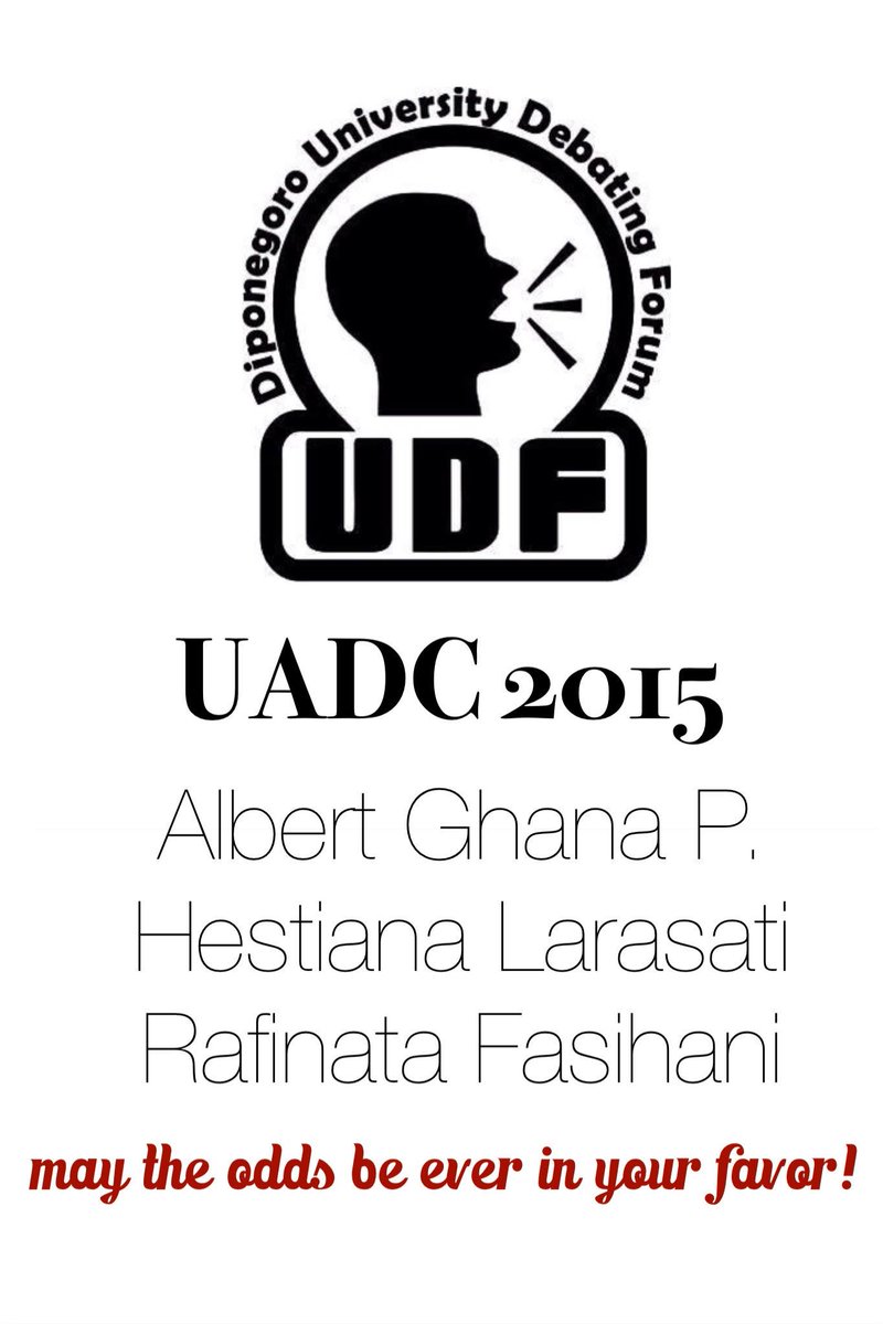 _UDF's tweet photo. And also BEST OF LUCK for United Asian Debating Championship (UADC) 2015 contingents! Kick ass and have fun in Bali! http://t.co/SxcO1aZDPl