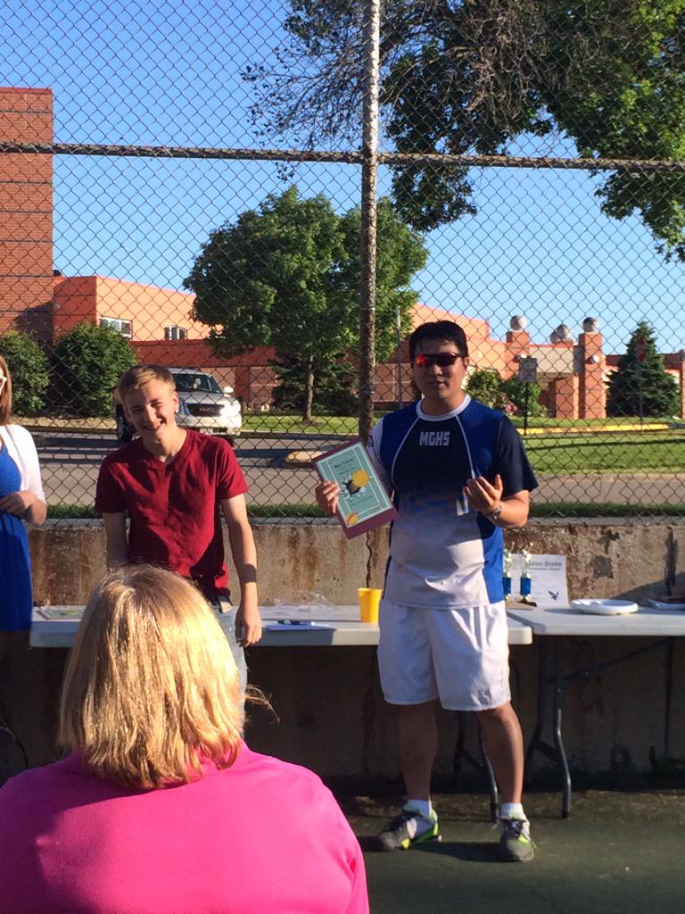 MGboystennis's tweet photo. Your doubles players! (Minus Sam and Mikey) http://t.co/IFF7pRFYki