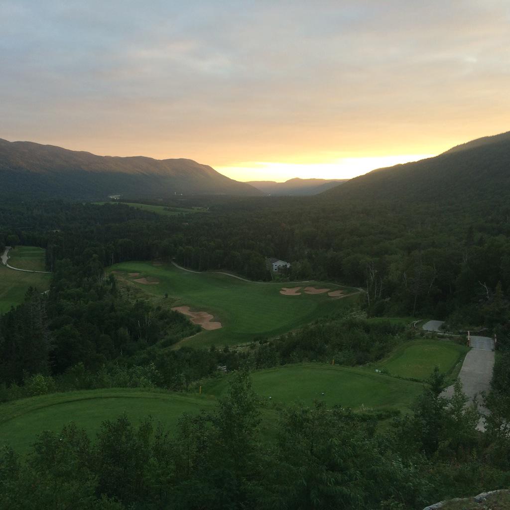 Sunset view of hole 10 on a very green June 1st <a href="/NLGolf/">GolfNL</a> <a href="/WNewfoundland/">Winston The Newfoundland</a> <a href="/NLtweets/">NewfoundlandLabrador</a> #ExploreNL #tourismweek