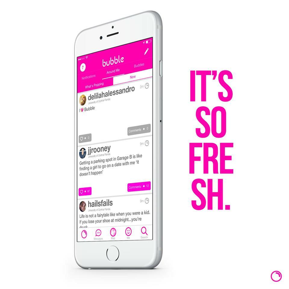 bubblesocialapp tweet picture