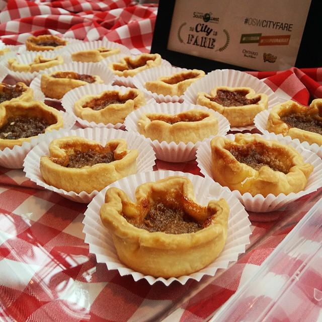goodfoodtoronto's tweet image. Maple Butter Tarts from @leaping_deer_farm at #oswcityfare! Quality baking. #leapingdeer #goodfoodtoronto #oswdigin…