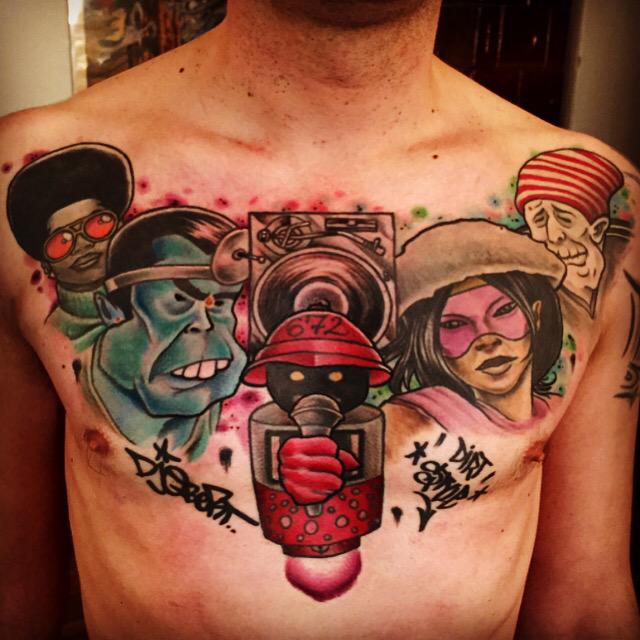 DJQbert's tweet photo. Dayum! Unbelievable #wavetwisters tat!@colorful_daddy @pablo_felipe_tattoo_artist @morningbreathinc @ThudRumble http://t.co/FAA4rcfwGl