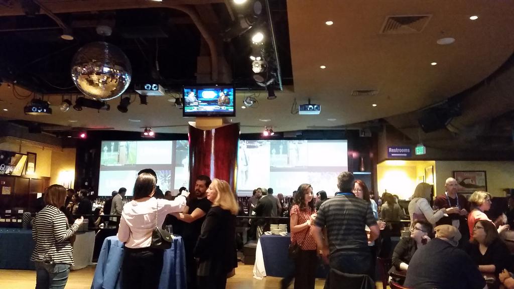 jamie_easley's tweet photo. #Linc2015 welcome party. W/ @PegahKamal and @Srynearson http://t.co/Tmy282CluY