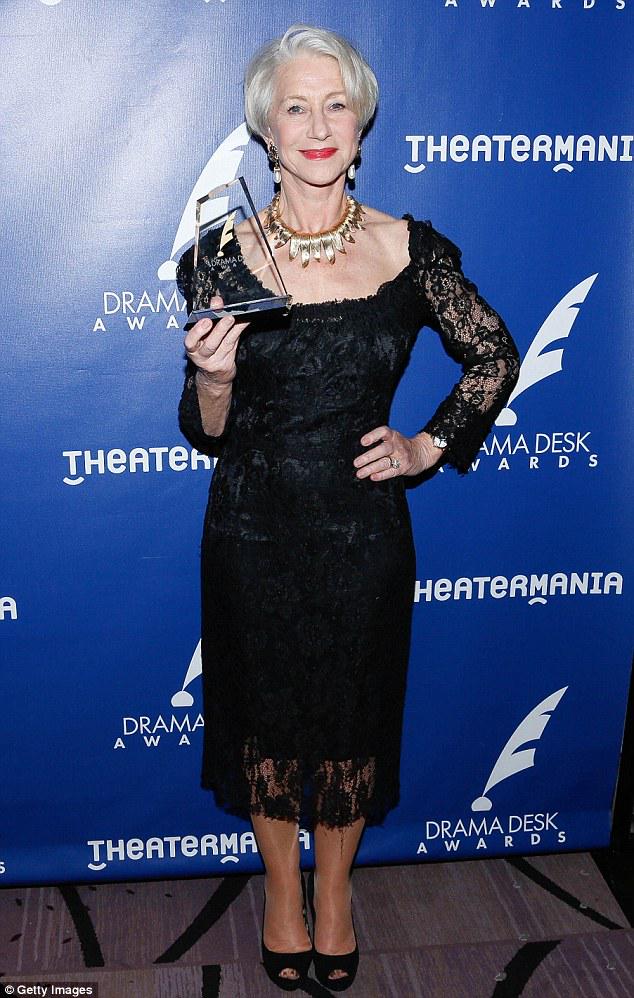 RiversideParra's tweet photo. #HelenMirren has won the Drama Desk Award for #TheAudience! Catch our encore screenings in July. #RiversideScreen http://t.co/jmdCQGU31W