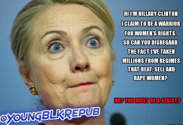 young_nc22's tweet photo. Their best candidate is a corrupt, 70 year old unaccomplished, greedy hypocrite 

#ThingsILearnedFromTheLeft http://t.co/quiBB57kHw
