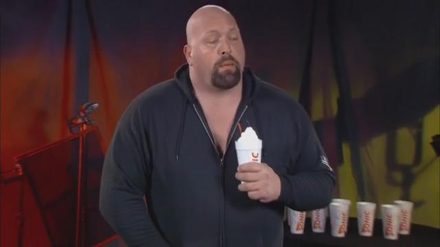 ashleyndaniel's tweet photo. “@WWEUniverse: "WATCHA GONNA DO WHEN SONIC SHAKES RUN WILD ON YOU, BROTHER?!" #Raw @sonicdrivein http://t.co/V4mv7J7QdD”I made those shakes!