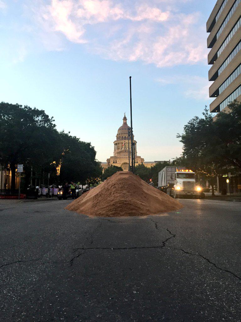We're droppin' Moto X Step Up dirt in downtown Austin, Texas! #XGames