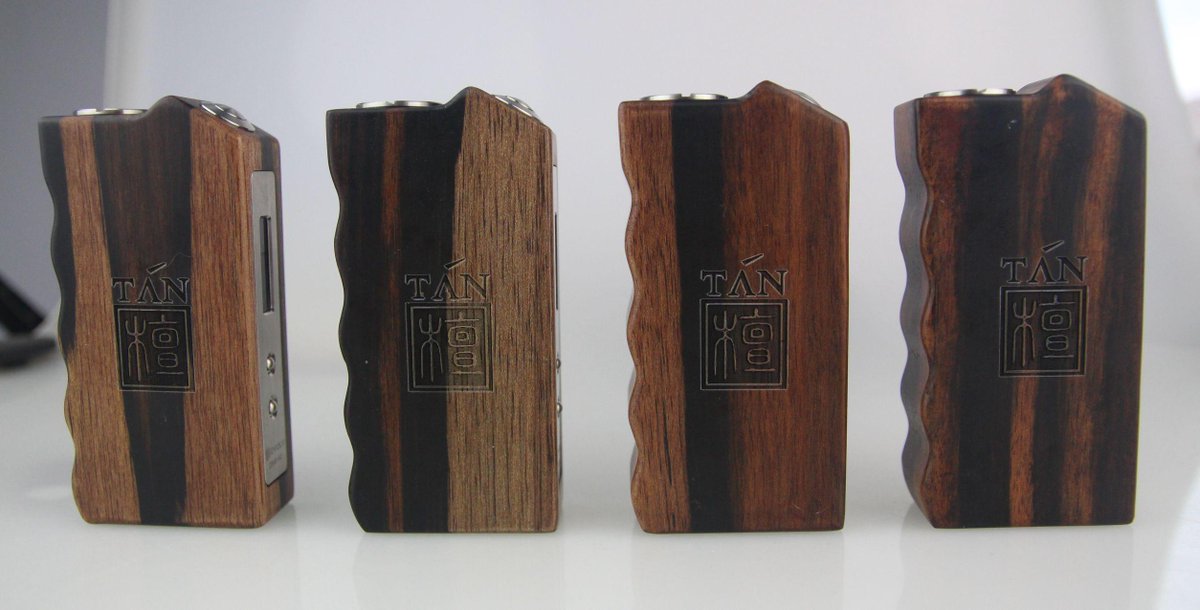 Tan plus DNA40 box mod by LostVape
Seal script log engraved