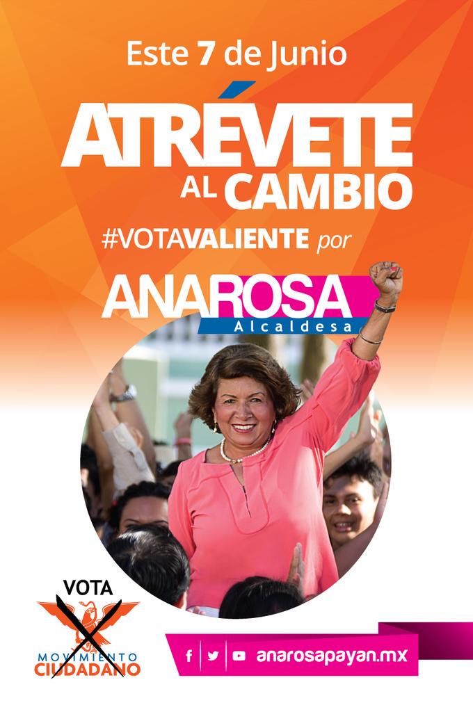 anarosapayan's tweet photo. La mejor opción para el futuro de #Mérida es votar por Movimiento Ciudadano. #AtréveteAlCambio http://t.co/Pp10603MWL