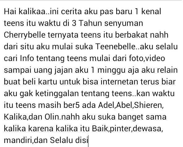 Teens_Yori_Offc's tweet photo. @Teens_Rika kalikaa ini pengalaman singkat akuu bukan dibuat buat yaa.. http://t.co/Q0mBsla7p7