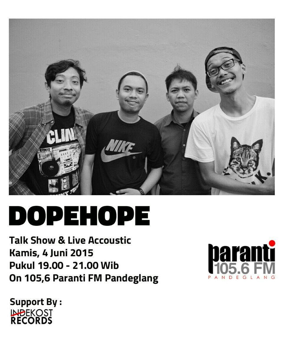 Pandeglang, 4 Juni, Talk show &amp; Live Accoustic, pantengin 105,6 <a href="/parantifm/">RadioMuaraParanti 105,6 FM</a> . Jam 7 malem! Shikaaat.