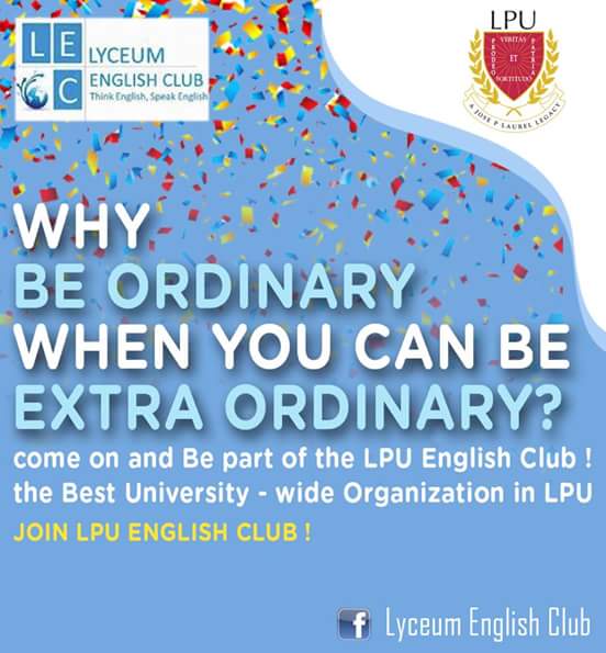 LEC_2015's tweet photo. Join Lyceum English Club ! http://t.co/oUPGAGMl4V