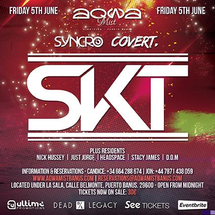Get yourself over to #AqwaMist this Friday for a BIG #SyncroMusik #Covert night with the awesome <a href="/DJSKT/">DJ S.K.T</a> playing!