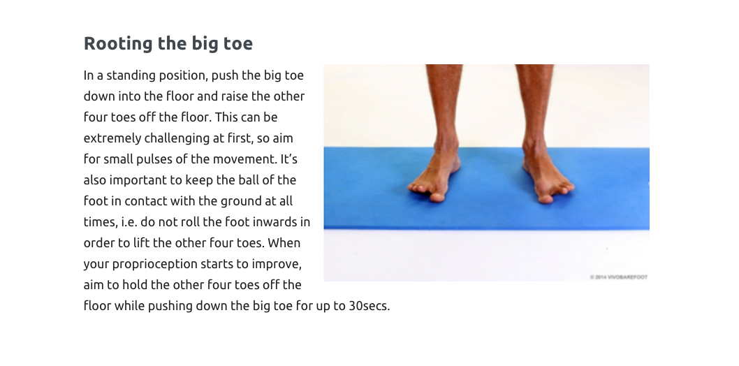 VIVOBAREFOOT's tweet photo. We'd also recommend strengthening your feet everyday with a spot of toe-ga @jladines23 http://t.co/neLTOHBzQE #toega http://t.co/agkaADchgr