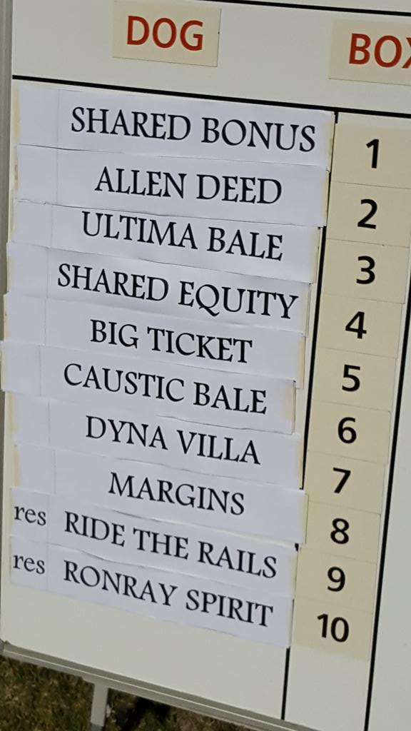 HorshamGRC's tweet photo. Here's the all important box draw for Horsham Cup.  Probably throws the race wide open.  Bring it on! http://t.co/UgRH4RFmCa