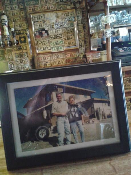 WWHuellGo's tweet photo. When you randomly walk into a #Huellish looking place & ask if anyone is familiar & there's a pic on the bar #SkiInn http://t.co/4hvMwzn4ie