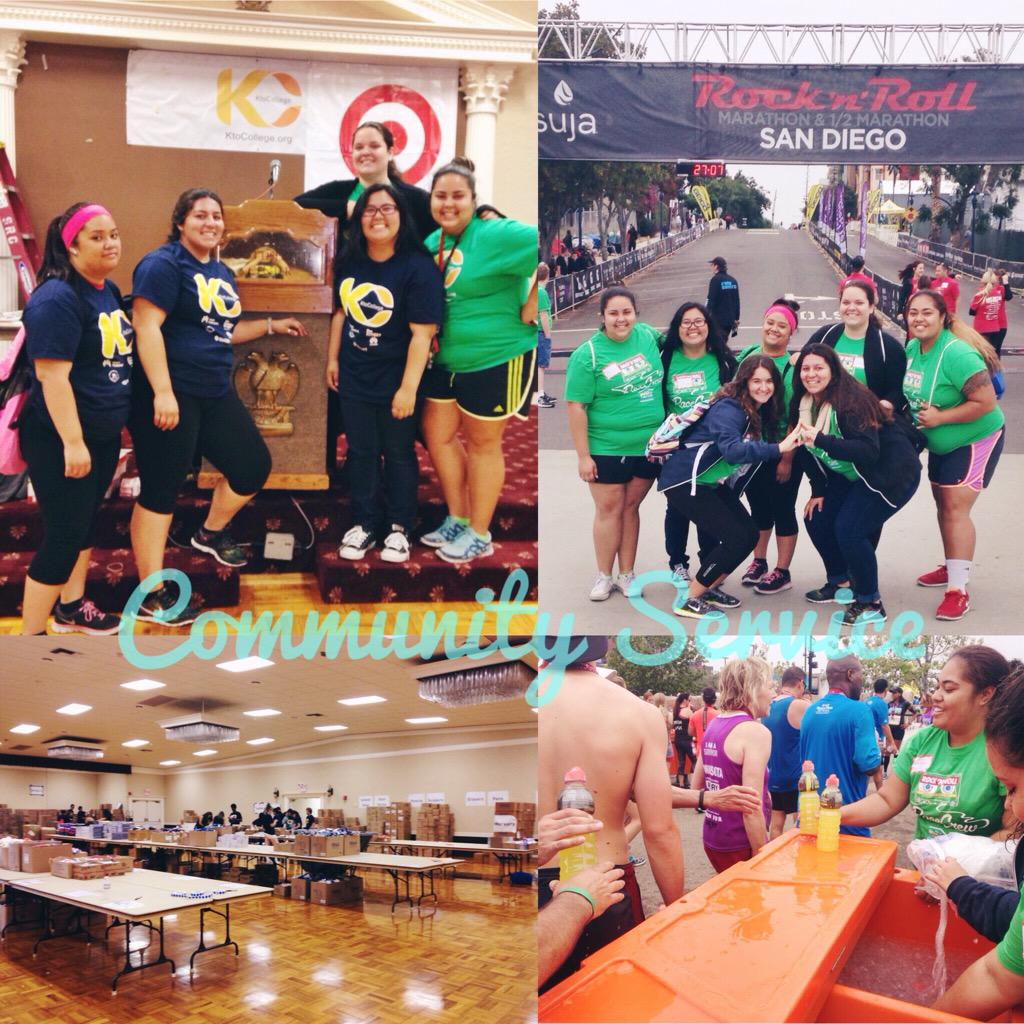 SDSU_UKD's tweet photo. What an awesome weekend spent doing community service with K- college and at the Rock n' roll marathon! ☀️💚❤️💙 http://t.co/74vxwtOjHt