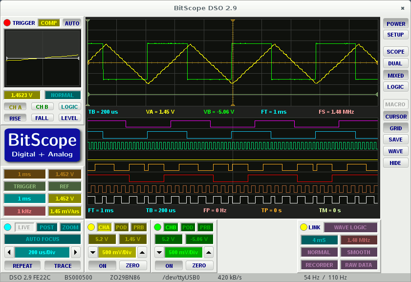 BitScopeDesigns's tweet image. #BitScope DSO 2.9 now available. Features and bug fixes for BitScope Micro via @element14 goo.gl/M8EeWQ