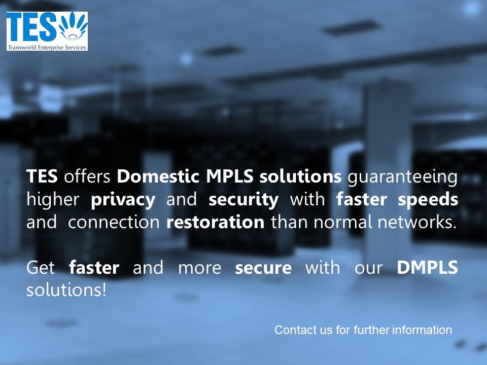 TESPvtLtd's tweet photo. TES offers #DMPLS solutions guaranteeing higher #privacy and #security with faster #speeds and connection restoration http://t.co/VTbqNJVMVC