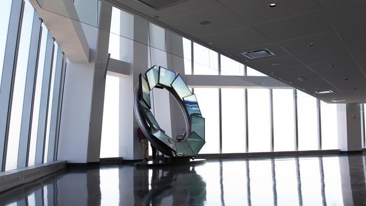 FastCoDesign's tweet photo. The coolest thing about 1WTC's new observatory isn't the view http://t.co/xjx2OlvuKI http://t.co/Q5EIQxwMYd