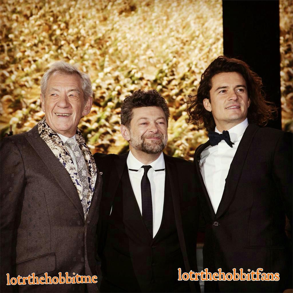 lotrthehobbitme's tweet photo. #ReturningCast @IanMcKellen @andyserkis #OrlandoBloom http://t.co/iCQE9J2xoD